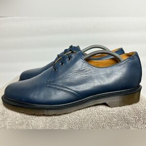 Doc Dr Martens 1461 Leather Oxford Sea Blue Antique Temperley Men 11 W12 NWOB